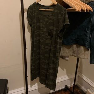 Army camo t shirt dress